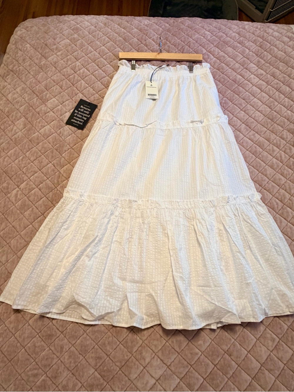 Tuckernuck White Seersucker Prado Skirt - Picture 2 of 6